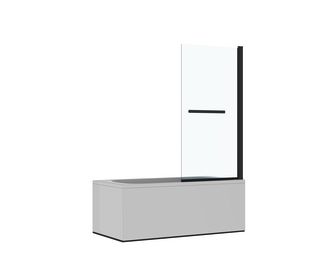 Pare-baignoire LIGNE 2 noir 1 volet