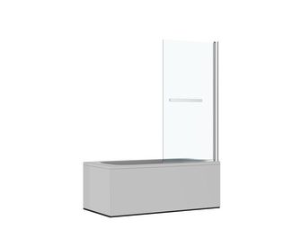 Pare-baignoire LIGNE 2 chrome 1 volet