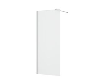 Paroi de douche LINE PRESTIGE verre strié 8 mm chromé