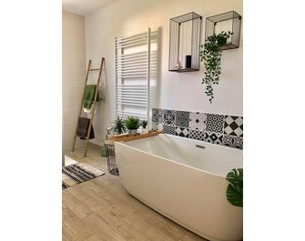 Baignoire îlot droite acryl SUBLIM