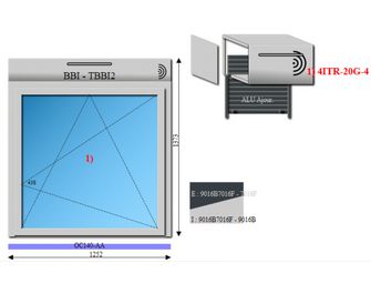 Fenêtre Hera Aluminium sur-mesure, ouvrant caché volet intégré personnalisable