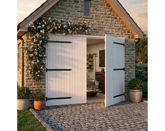Porte de garage PVC battante