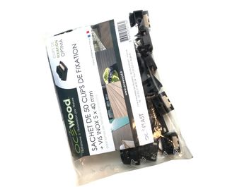 Clips/vis noir Optima