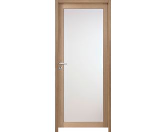 Bloc-porte QUADRAL grand vitrage *** dépoli Chêne plaqué