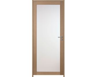 Bloc-porte QUADRAL grand vitrage *** dépoli Chêne plaqué