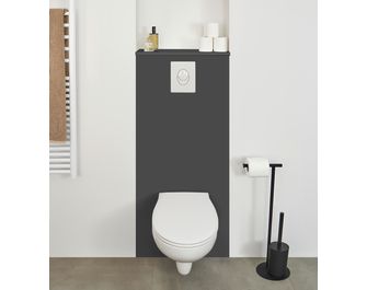 Habillage bâti WC L.60 cm, décor uni FORMEO