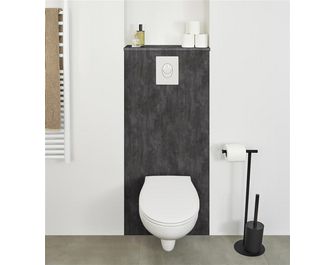 Habillage bâti WC L.60 cm, décor naturel FORMEO