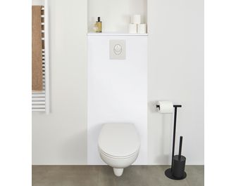 Habillage bâti WC L.60 cm, décor verni laqué FORMEO