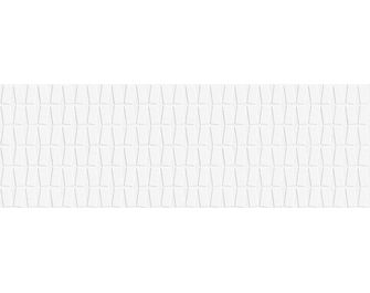 Carrelage mural FABIO décor blanc 30X90