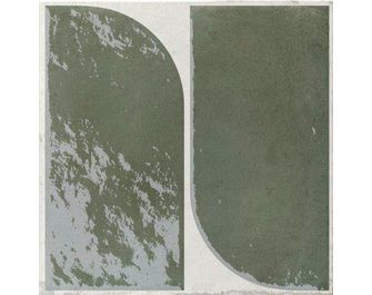 Carrelage mural COLINE courbe vert 20X20