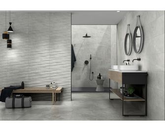 Carrelage de sol FEDE gris 45X45 cm