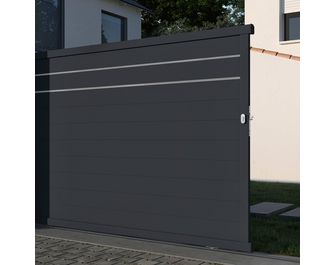 Portail coulissant Aluminium Aoste sur-mesure