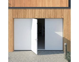 Porte de garage Antonin sectionnelle avec portillon