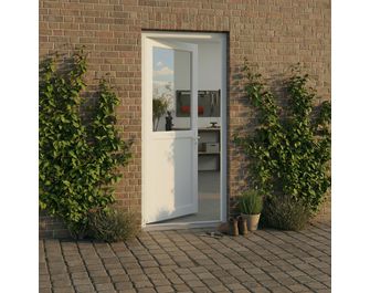 Porte de service PVC Bréhat 2 sur-mesure