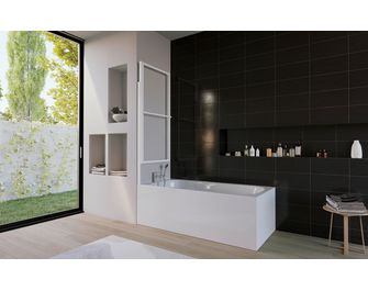 Pare-baignoire OLA blanc 1 Volet