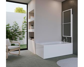 Pare-baignoire OLA blanc 2 Volets