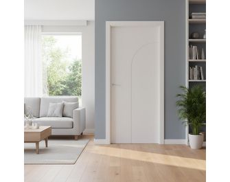 Porte coulissante ARCHE*** Laqué Blanc - sans serrure