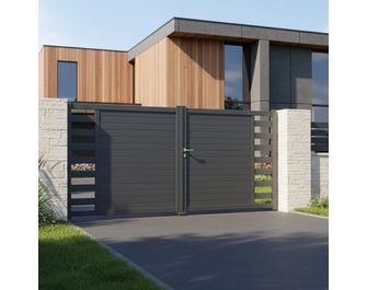 Portail battant aluminium ANDRIA sur-mesure