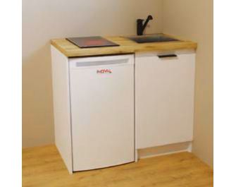 Ensemble kitchenette L.100cm ESSENTIEL blanc