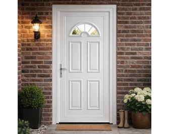 Porte d'entrée* PVC ODET 2 à barillet 215 x 90 cm