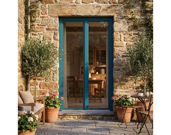 Porte fenêtre Héméra PVC couleur laquée sur-mesure