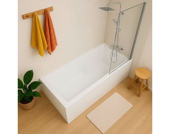 Baignoire droite acrylique BROOKLYN