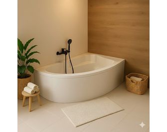 Baignoire d'angle acrylique BETTINA