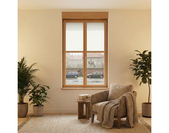 Fenêtre PVC plaxée Héméra sur-mesure avec volet roulant intégré