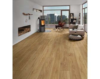 Sol stratifié AQUA WOOD chêne caramel
