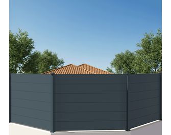Pack 3 lames moyennes cloture VIANA gris