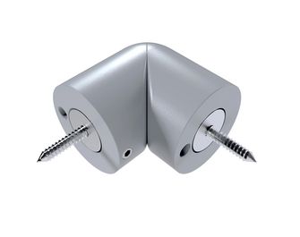 Articulation aluminium gris pour main courante