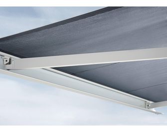 Store banne Gaïa coffre blanc à LED