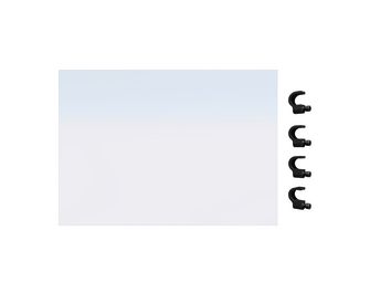 Panneau de protection + 4 supports de fixation SEPIA