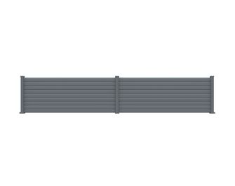 Pack 3 lames persiennes cloture VIANA gris