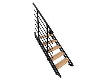 Escalier intérieur NEW YORK 2 droit de 4 à 6 marches Hêtre