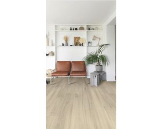 Sol stratifié LOC FLOOR chêne éclair beige