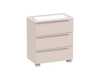 Pack meuble de salle de bains lin 3 tiroirs INFINY