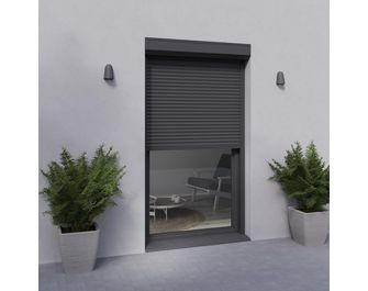 Volet roulant recoupable PVC Boston à tirage direct pour porte