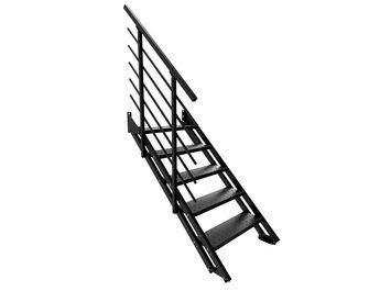 Escalier intérieur NEW YORK 2 droit 4 à 6 marches Métal Embossées