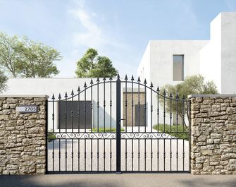 Portail coulissant Dommartin ajouré