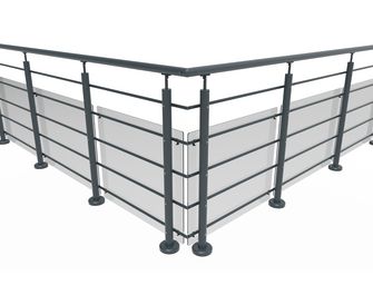 Balustrade Lisséo en aluminium