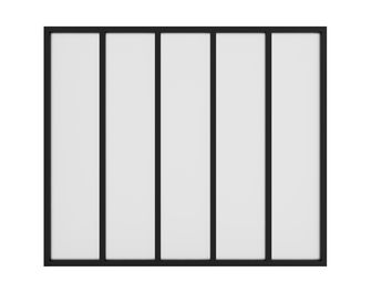 Kit verrière RHEA aluminium 5 vitrages dépolis