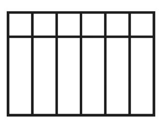 Kit verrière RHEA aluminium 6 vitrages transparents à personnaliser