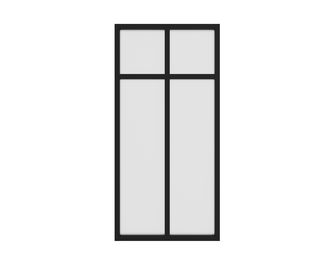 Kit verrière RHEA aluminium 2 vitrages dépolis à personnaliser