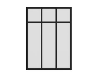 Kit verrière RHEA aluminium 3 vitrages dépolis à personnaliser