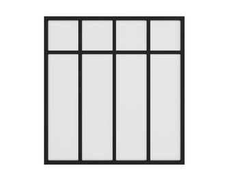 Kit verrière RHEA aluminium 4 vitrages dépolis à personnaliser
