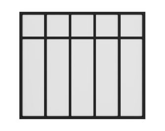 Kit verrière RHEA aluminium 5 vitrages dépolis à personnaliser