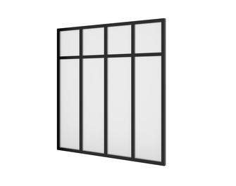 Kit verrière RHEA aluminium 4 vitrages dépolis à personnaliser
