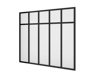 Kit verrière RHEA aluminium 5 vitrages dépolis à personnaliser