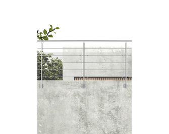 Balustrade Prestio en aluminium - Pack 2M fixation latérale
